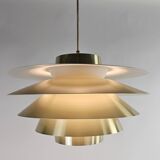 Suspension en laiton Verona Sven Middelboe Nordisk Solar Danemark, années 1970