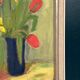 Swedish Oil on Panel “Spring Bouquet” by K Lundquist, Vintage & Framed 40×48cm