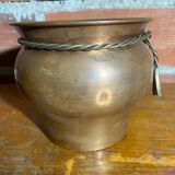 Antique Jean Paul THEVENOT Copper & Brass Planter Made in France Vintage