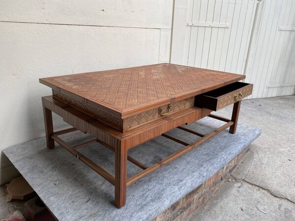 Table basse en bambou roche-bobois