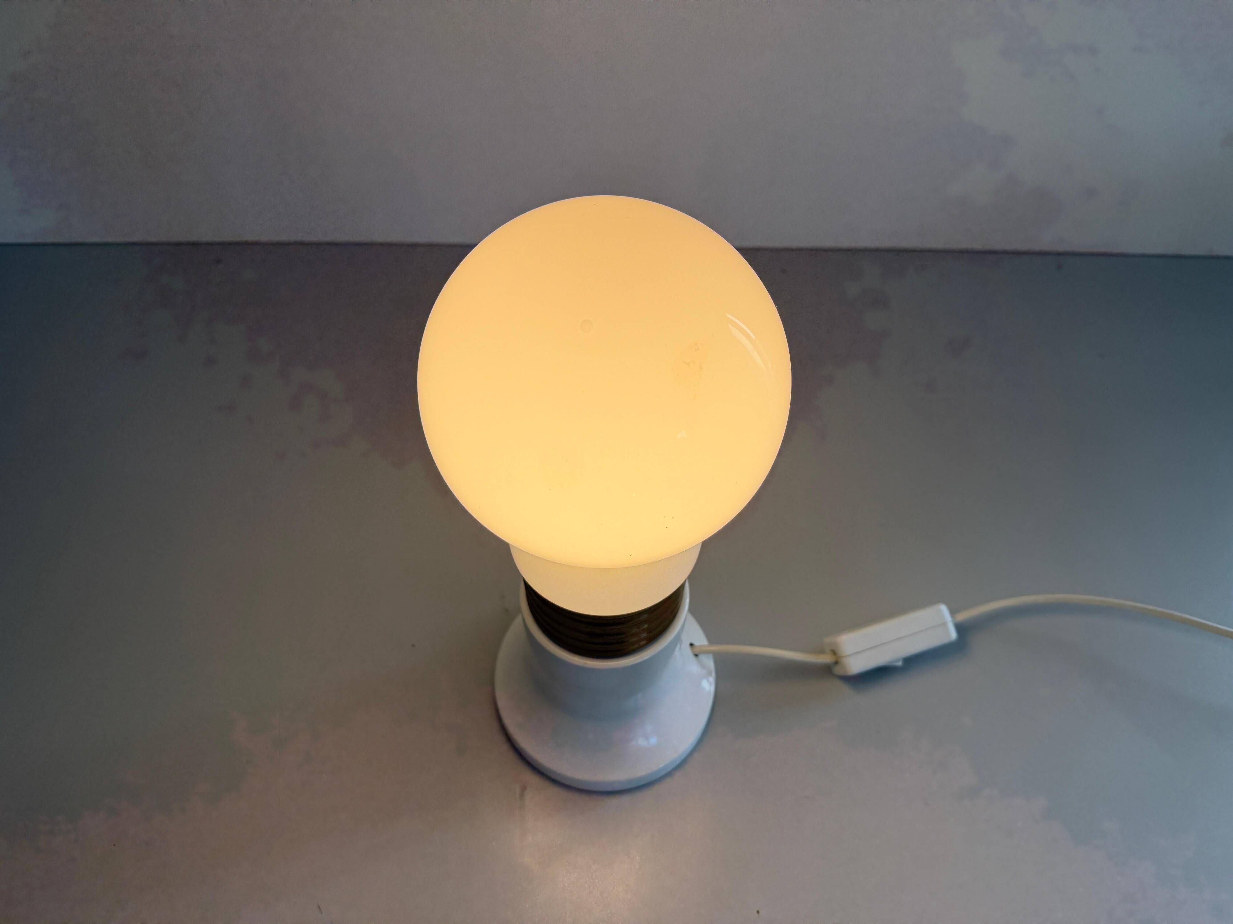 Unique table lamp in glass and plexiglass, 1960s, Germany