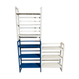 Set of three vintage folding shelves