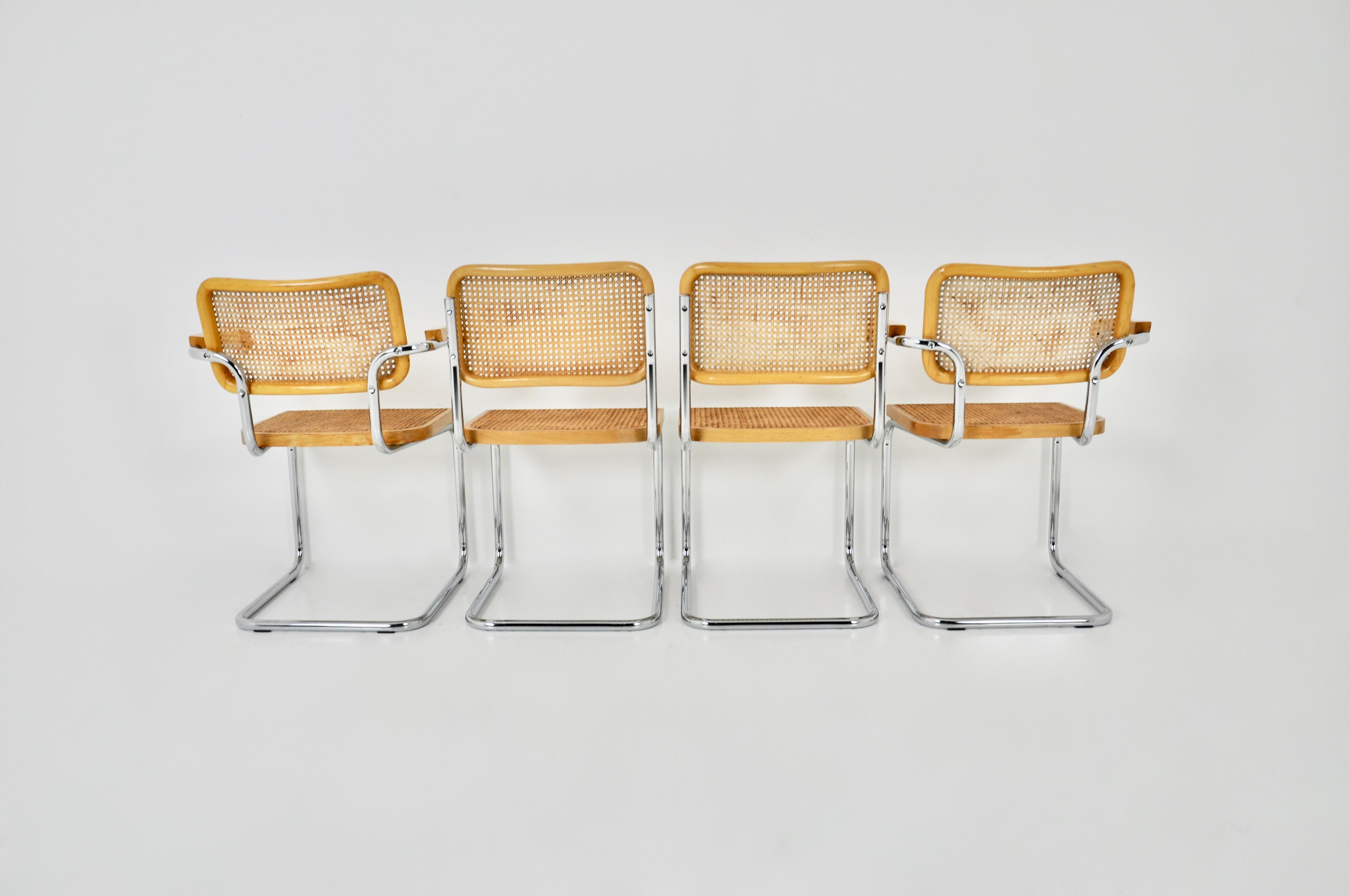 Dining chairs B32 by Marcel Breuer lot of 4