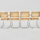 Dining chairs B32 by Marcel Breuer lot of 4