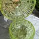 Vintage Glass Bonbonnière from Ouraline – Art Deco Style - Fluorescent