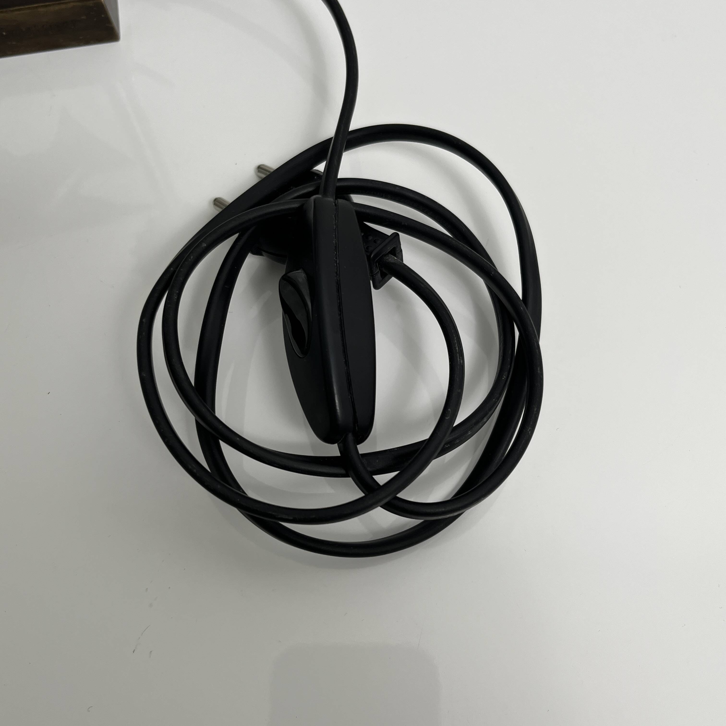 Bronze lamp base with fish decoration in Art Deco style Reussner Switzerland