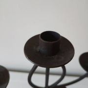 Raw wrought iron chandelier