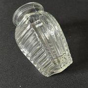 Vase à jacinthe en verre motif géométrique Art Déco 1930