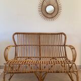Rattan bench