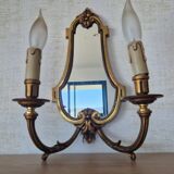 Applique double avec miroir