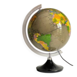 Illuminated terrestrial globe made in italy