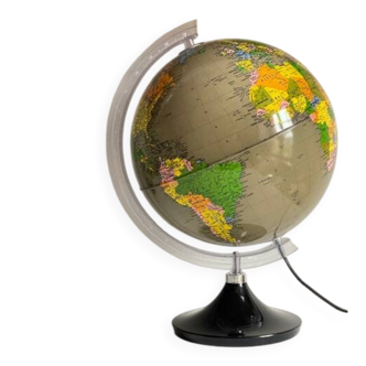 Illuminated terrestrial globe made in italy