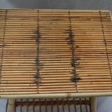 Vintage rattan bedside