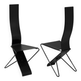 Pair of postmodern chairs, Pietro Arosio