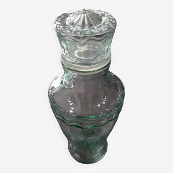 Small glass bottle with stopper