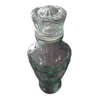 Small glass bottle with stopper