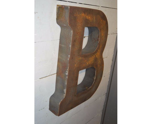 Industrial letter "B" in iron