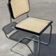 Cesca chair b32 model in blak and wood by Marcel Breuer