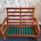Vintage solid wood sofa