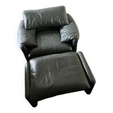 Vico magistretti, Maralunga for Cassina, in Leather with Footrest