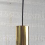 Modernist design pendant light in metal and brass - 50s/60s