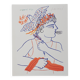 Alekos fassianos: athlete and dove of peace, signed lithograph