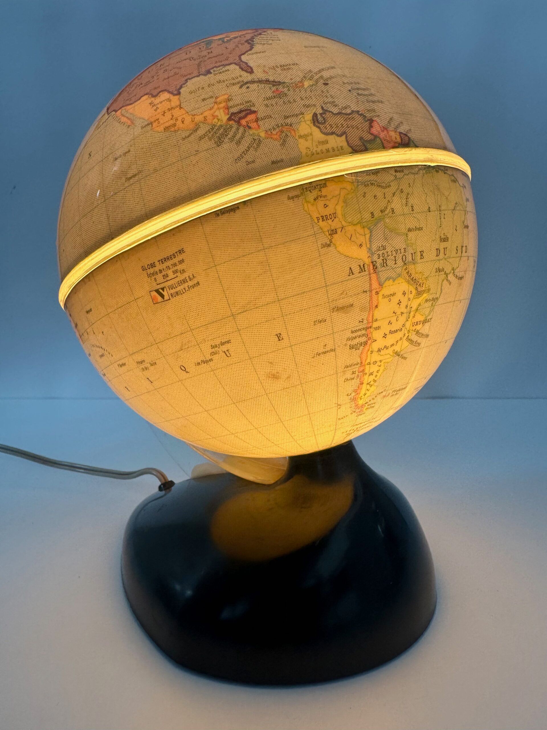 Globe vintage (lampe) – Globe Terrestre