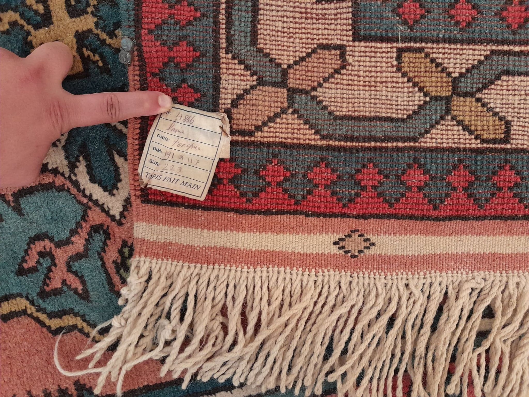 Handmade Kars Anatolian rug 191x117cm
