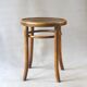 Baumann or Fischel stool, around 1930 with floral seat
