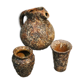 Carafe & verres céramique Basque Arroka 1950