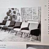Set of 2 model 141 lounge chairs by Joseph Andre Motte by Artifort, The Netherlands 1955