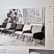Set of 2 model 141 lounge chairs by Joseph Andre Motte by Artifort, The Netherlands 1955