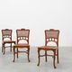 Set of 6 art nouveau dinner chairs in the manner of Victor Horta, Belgium