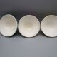 Set of 3 antique bowls in Sarreguemines earthenware.