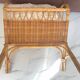 Old rattan magazine rack from the 70s
