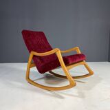 Mid-Century Bentwood Rocking Chair by TON, Czechoslovakia, 1960s
