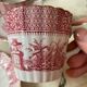 Set of 5 Lunéville “K and G” cups and saucers