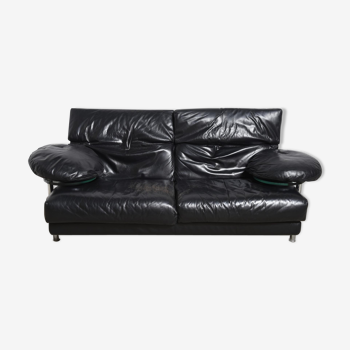 Arca leather sofa by Paolo Piva for B & B Italia 1985