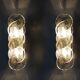 Citrus Wall Lamp in Glass and Metal from Kalmar Franken Kg, Set of 2