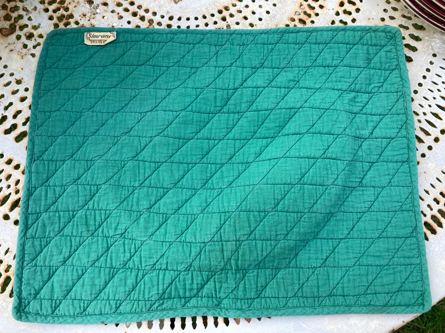 6 Simrane Indian floral fabric placemats