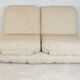 Reclining sofa color "crème chinée", France, circa 1970