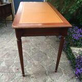 Wooden leather top desk