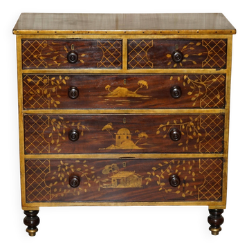 Chinese commode, Victorian chinoiserie, antique circa 1860.