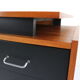 Cees Braakman teak desk with triangle legs for Pastoe