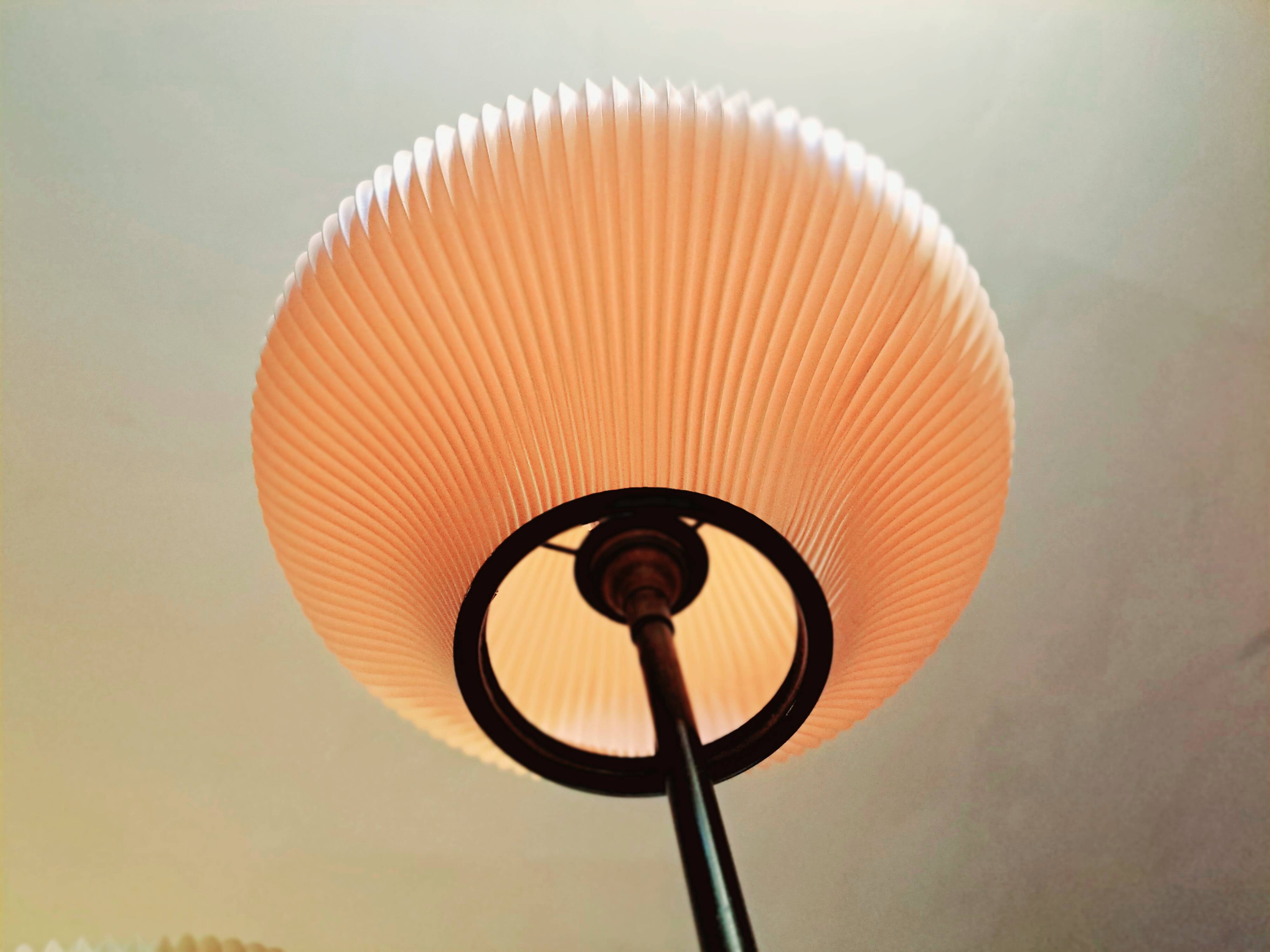 Tripod RISPAL 1950/60 pleated rhodoid floor lamp