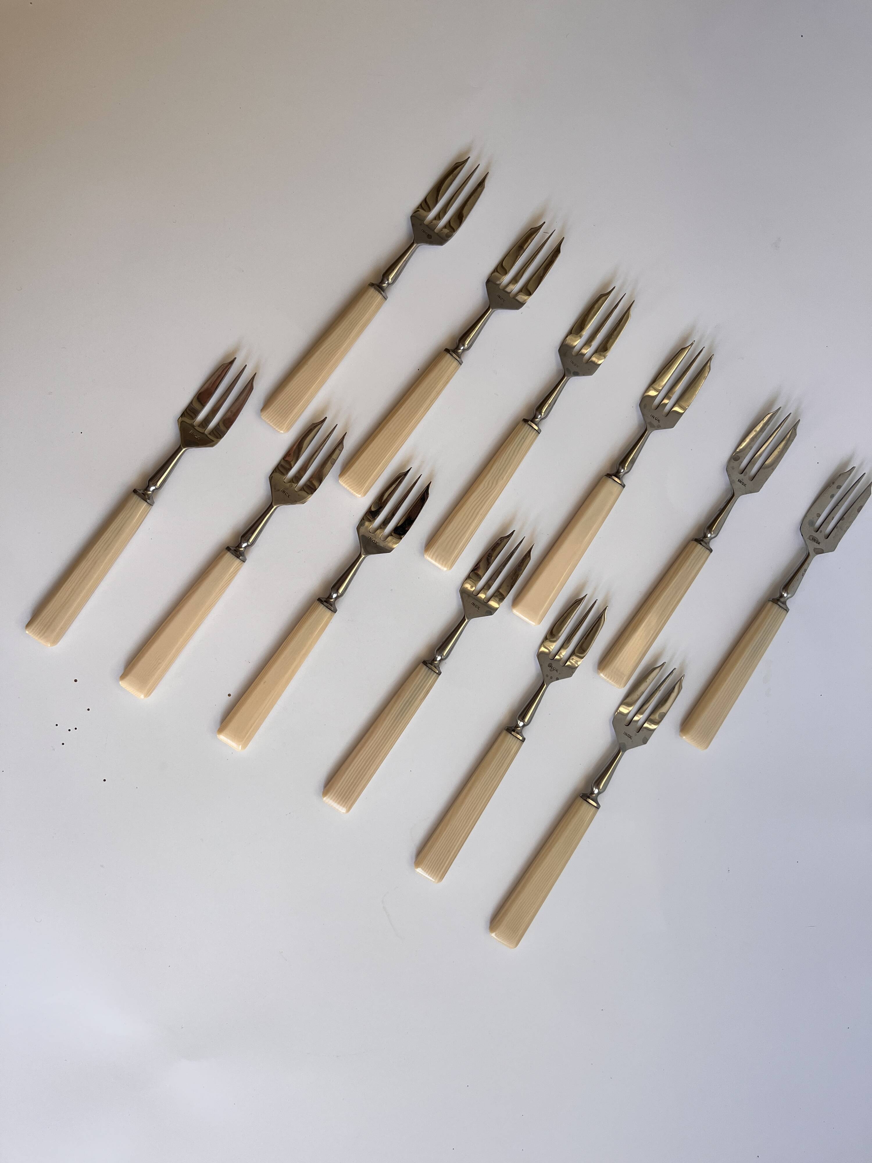 Vintage dessert forks