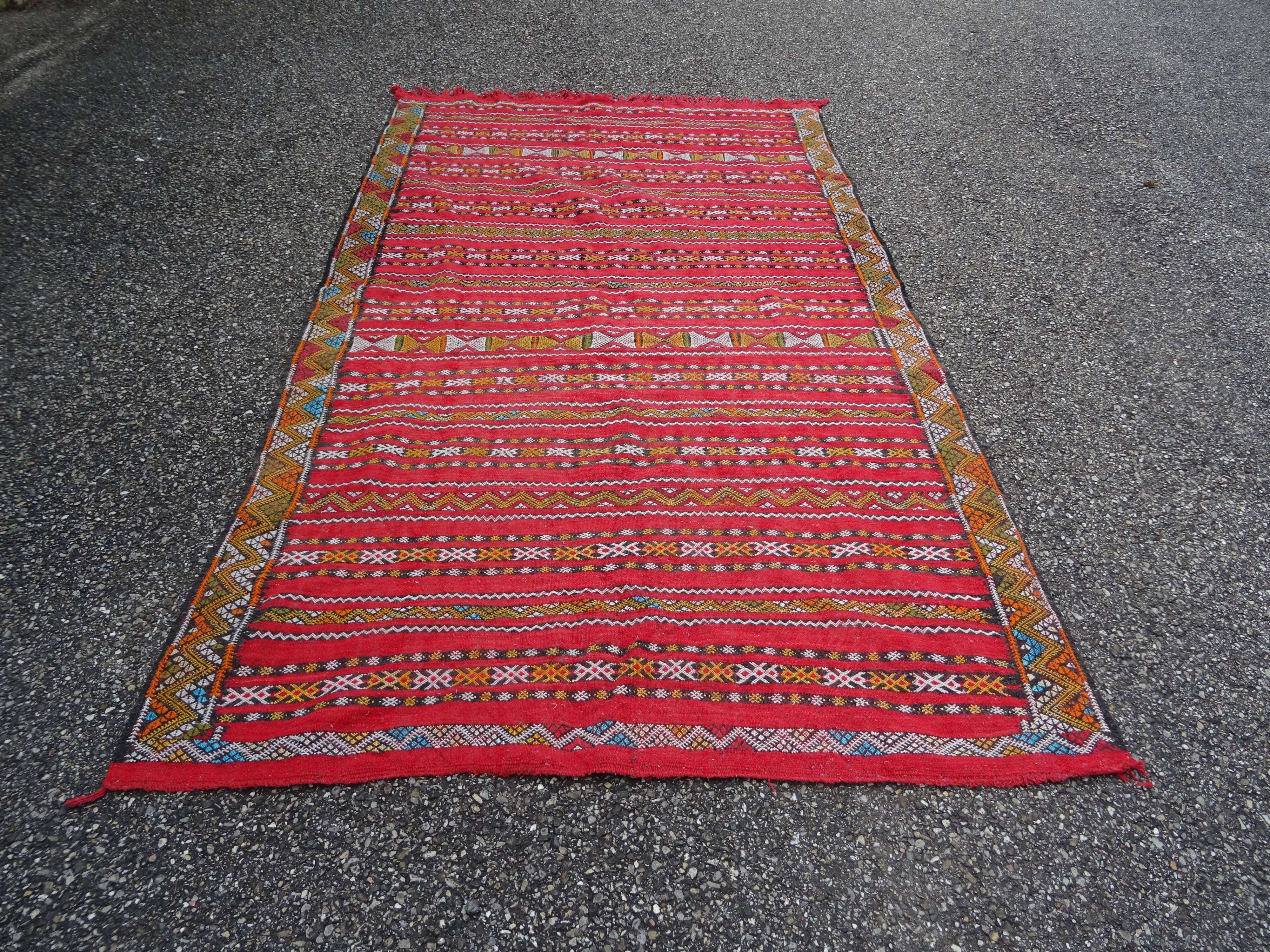 Handmade Tuareg Berber rug 233 x 133 cm