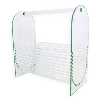 Marais International glass magazine rack