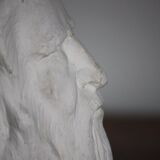 Plaster head depicting Leonardo da Vinci