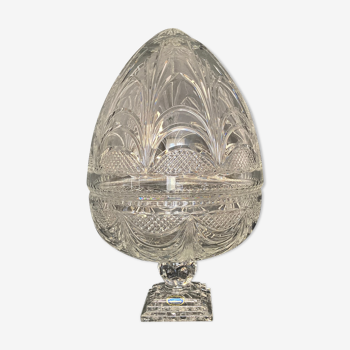 Cristal de Lorraine, large egg champagne cellar refresher XXth